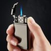 Personality-Retro-Creative-Men-s-Metal-Windproof-Gas-Lighter-Blue-Flame-Spray-Gun-Butane-Torch-Lighter-3