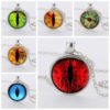 SUTEYI-Red-Cat-Eye-Necklace-Charms-Dragon-Eyes-Photo-Glass-Cabochon-Pendnat-Handmade-Black-Chain-Necklaces-5