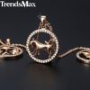 Trendsmax-12-Zodiac-Constellations-Pendant-Necklaces-For-Women-Men-585-Rose-Gold-Cubic-Zirconia-Jewelry-2018-2