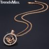 Trendsmax-12-Zodiac-Constellations-Pendant-Necklaces-For-Women-Men-585-Rose-Gold-Cubic-Zirconia-Jewelry-2018-3