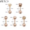 ZEMO-5-pair-lot-Luxury-Rose-Gold-Studs-Earrings-for-Women-Ball-Earring-Shinning-Crystal-Ear-1