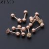 ZEMO-5-pair-lot-Luxury-Rose-Gold-Studs-Earrings-for-Women-Ball-Earring-Shinning-Crystal-Ear-3