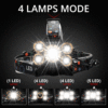 Most-Powerful-LED-Headlight-headlamp-5LED-T6-Head-Lamp-Power-Flashlight-Torch-head-light-18650-battery
