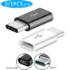 5-1PCS-Mobile-Phone-Adapter-Micro-USB-To-USB-C-Adapter-Microusb-Connector-for-Huawei-Xiaomi