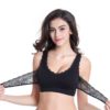 Lingerie-Lace-Solid-Cross-Side-Buckle-Without-Rims-M-3XL-Gathered-Running-Sports-Underwear-Sleep-Bra
