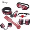 Thierry-Crimson-black-Tied-Ultimate-Bondage-Kit-blindfold-ball-gag-collar-wrist-and-ankle-cuffs-paddle-1